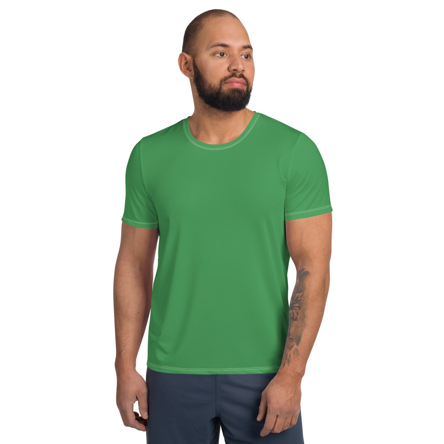 Men athletic solid - green