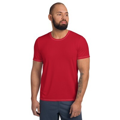 Men athletic solid - red