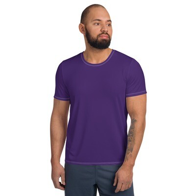 Men athletic solid - purple