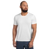 Men athletic solid - white