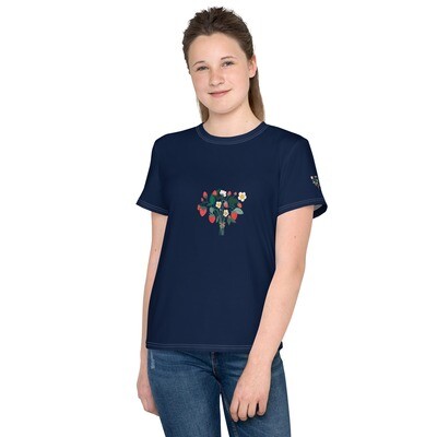 KID GIRL shirt - strawberry bouquet