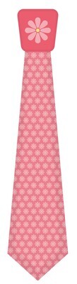 KID - pink flower tie