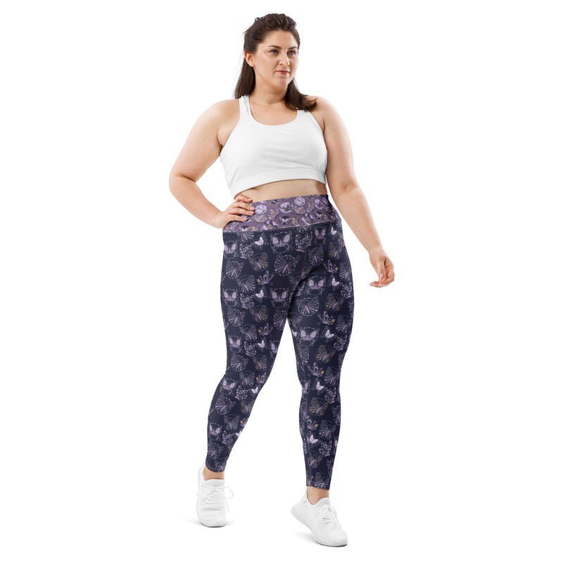 WOMEN PLUS SIZE leggings - butterfly