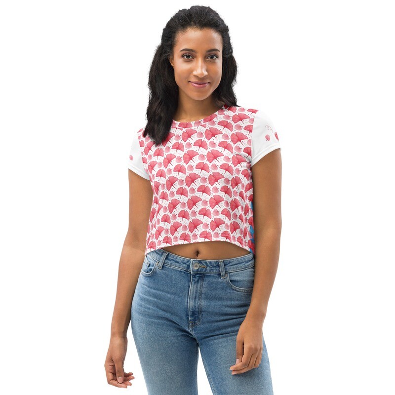 Women CROP Shirt - ginkgo