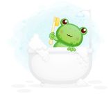 Froggie Bubble Bath - towel