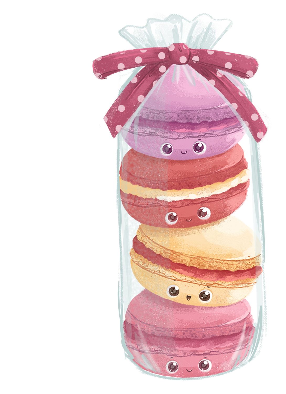 Cute Macarons - small crossbody