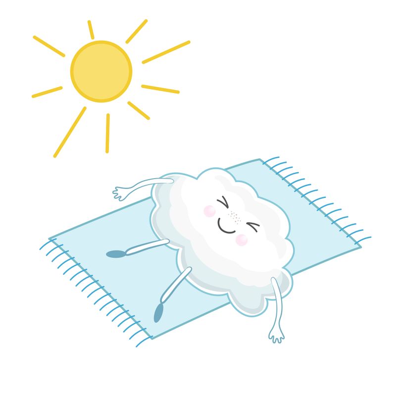 Cloudy Sunny Night - towel