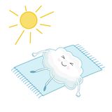 Cloudy Sunny Day - towel