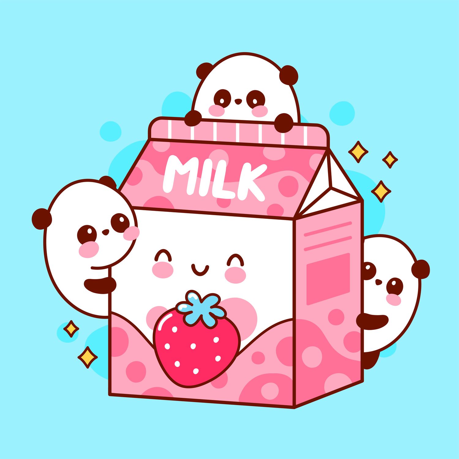 Panda&#39;s Milk - kid tote