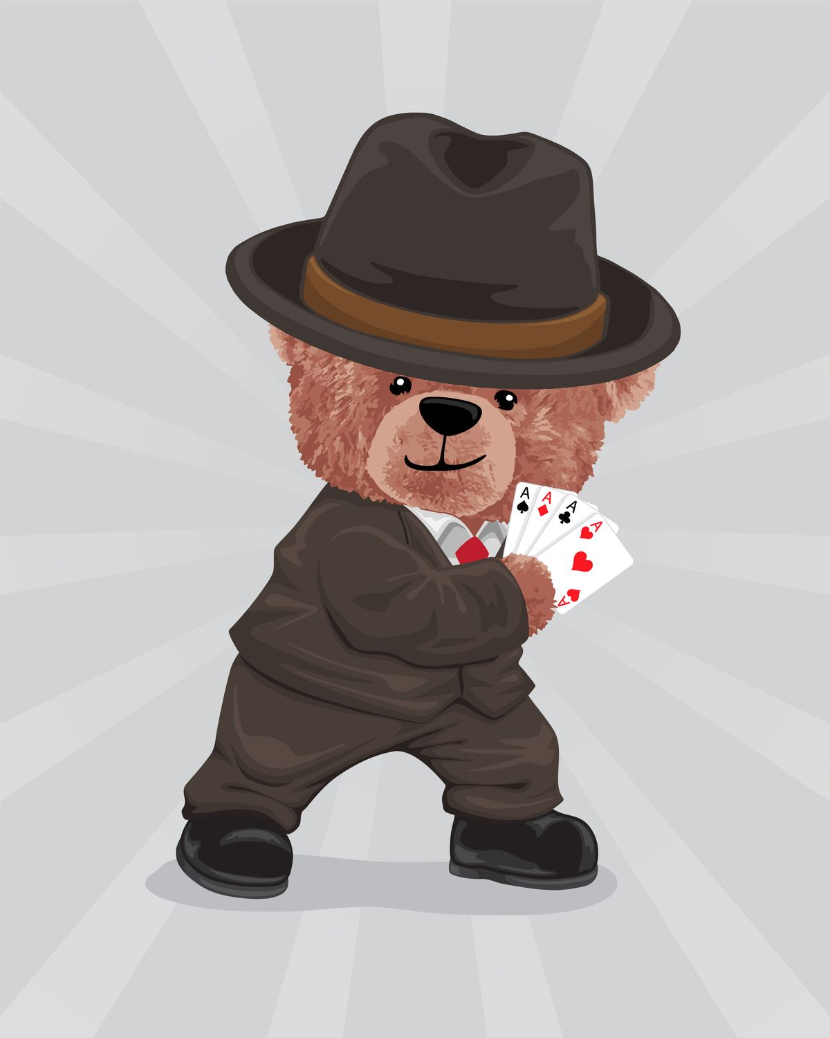 Card Shark - teddy bear