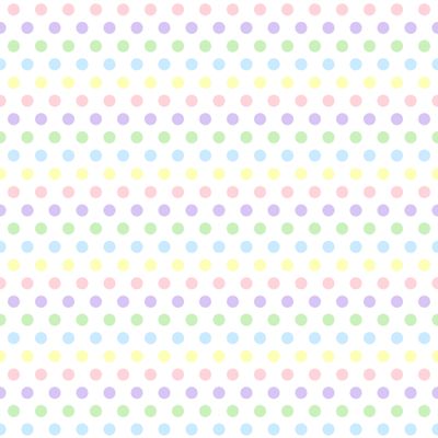 Pastel Polka Dots - skater skirt