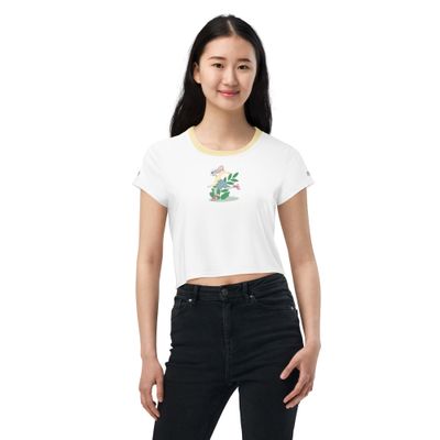 Gal&#39;s CROP Shirt - skater rabbit