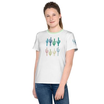 KID GIRL Shirt - pastel cactus