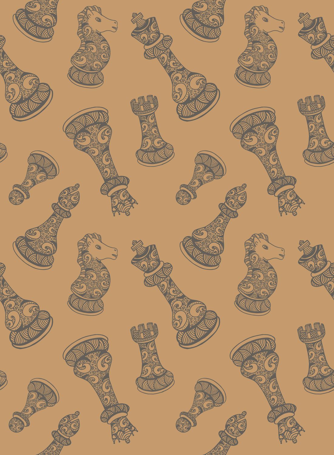 Zentangle Chess ~ mug