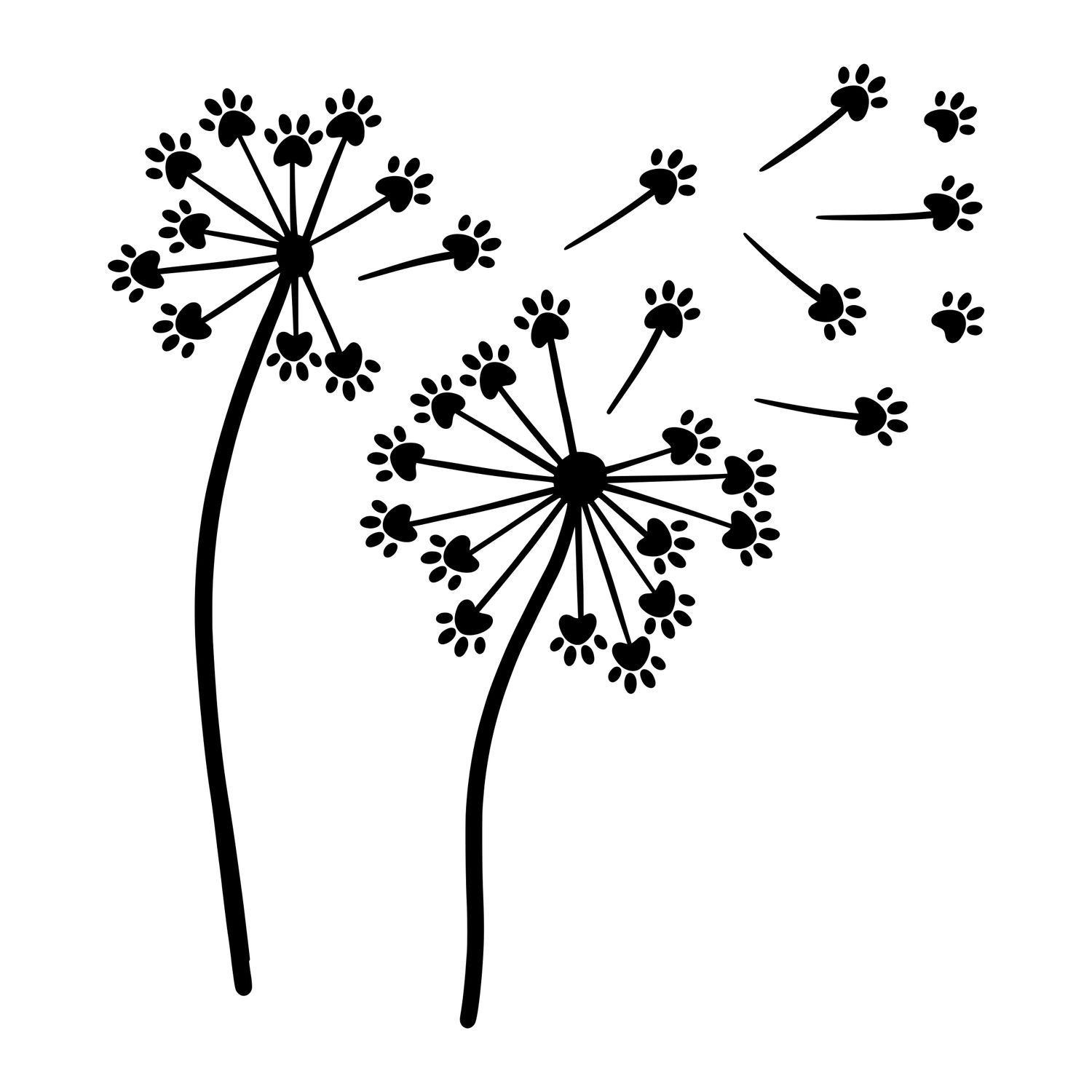 Pretty Paw Prints ~ latte mug