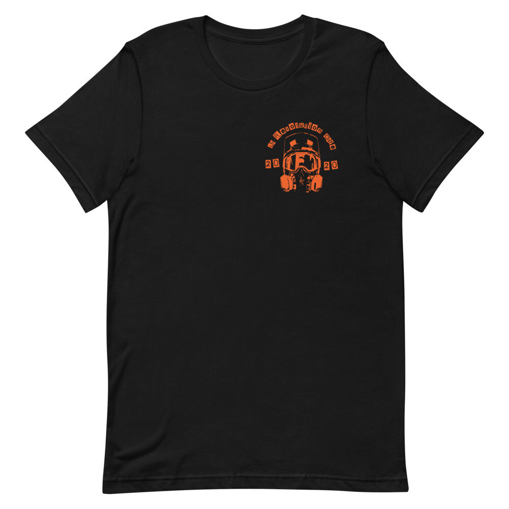 Short-Sleeve Unisex T-Shirt, Color: Black, Size: XS