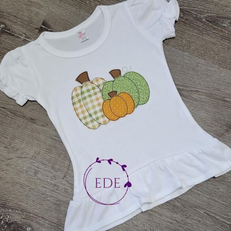 Vintage Applique Trio Pumpkin