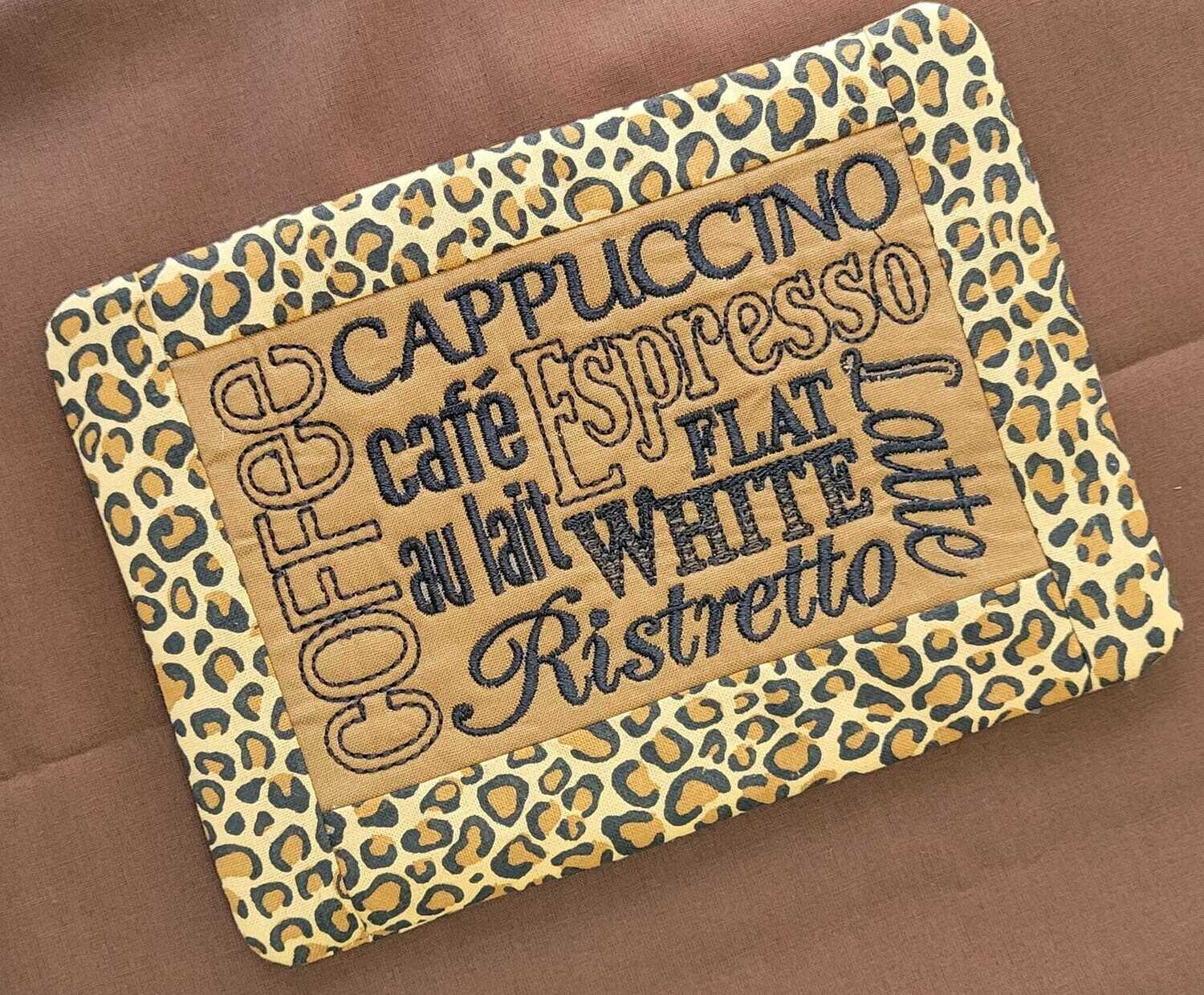 Coffee Lepord Print-Mug Rug