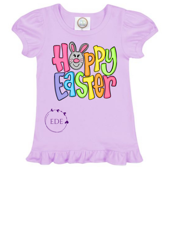 Hoppy Easter Ruffle T-Shirt