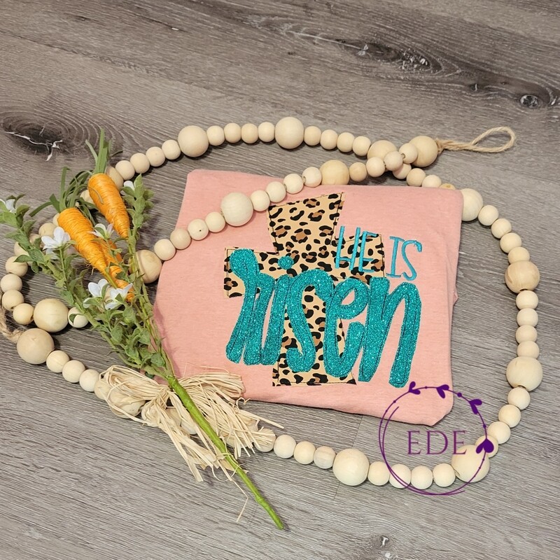 Easter- He is Risen applique T-Shirt