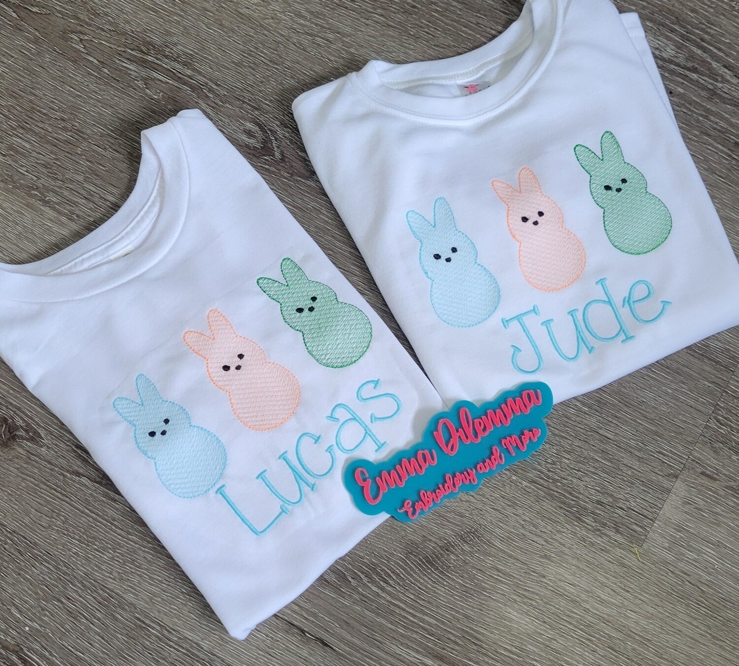 Easter peeps w/name (embroidery)