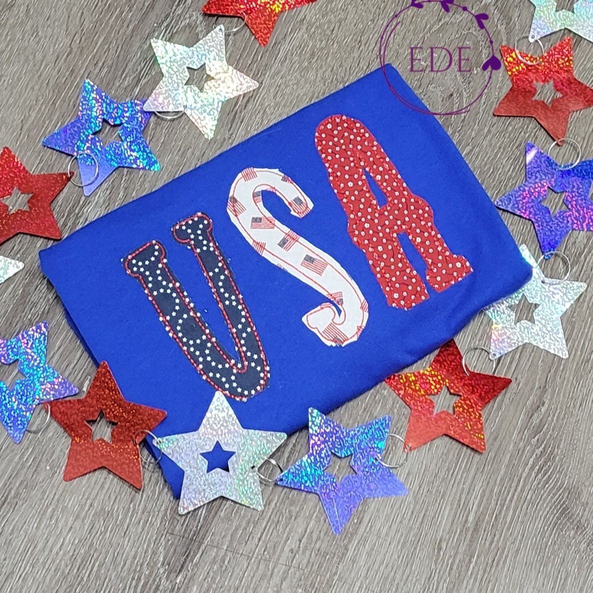 USA applique embroidery