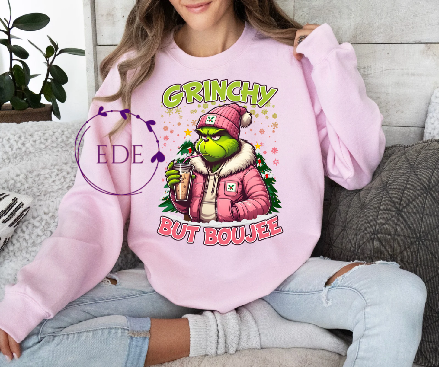 Grincy but Boujee Sweatshirt-Adult