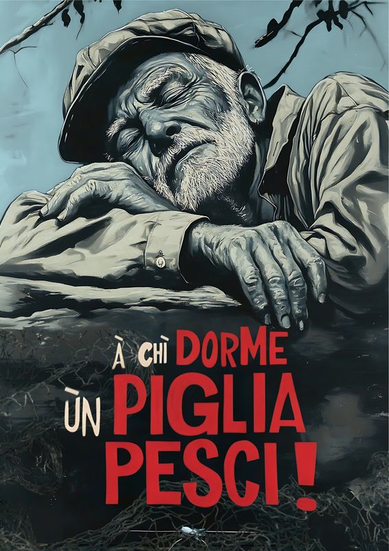 AFFISSU - À CHÌ DORME ÙN PIGLIA PESCI