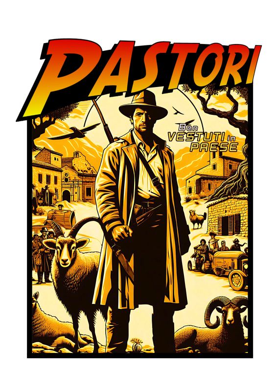 AFFISSU - PASTORI BEN VESTUTI IN PAESE