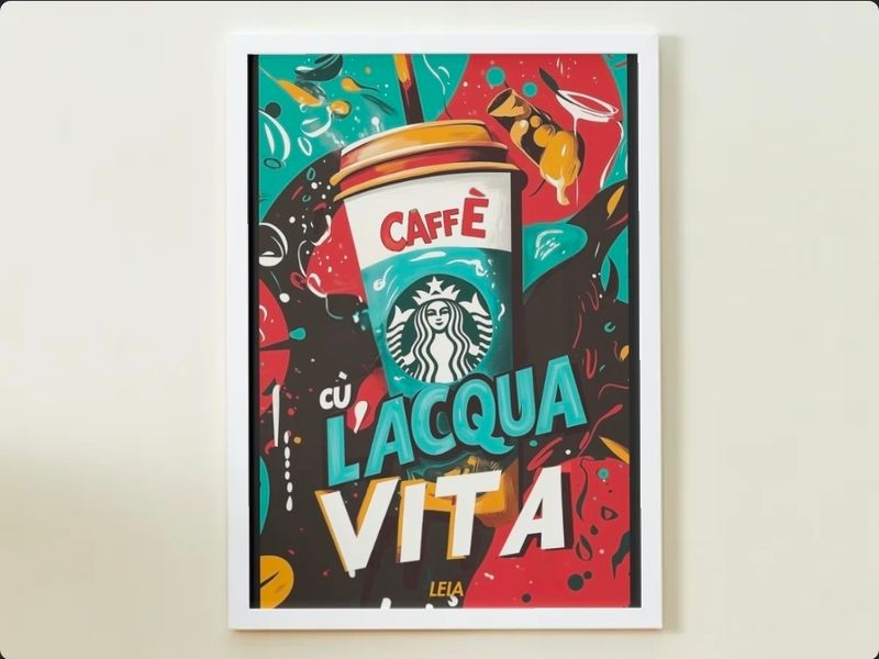AFFISSU - CAFFÈ CÙ L'ACQUA VITA