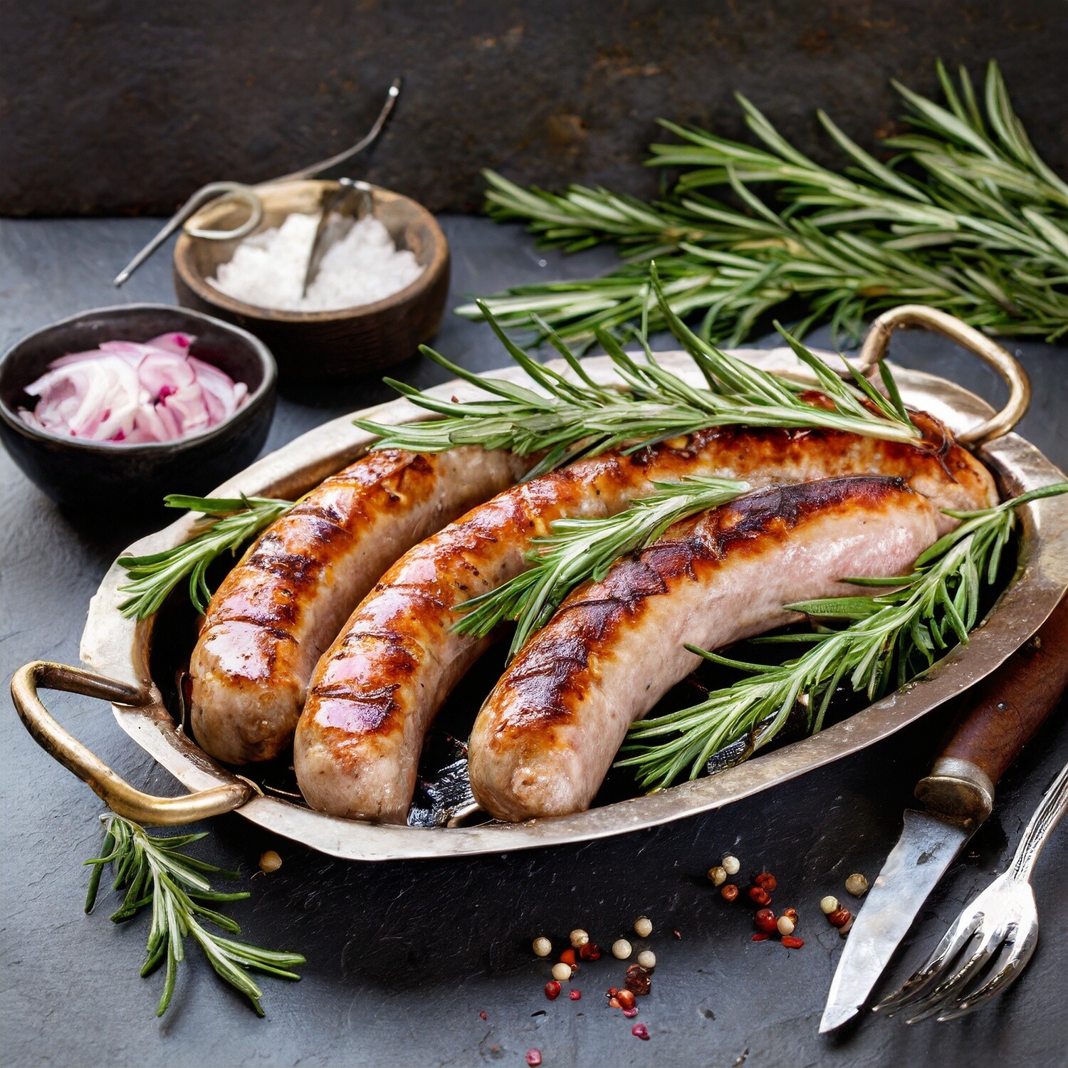 Lamb & Rosemary Sausages (5 per pack)