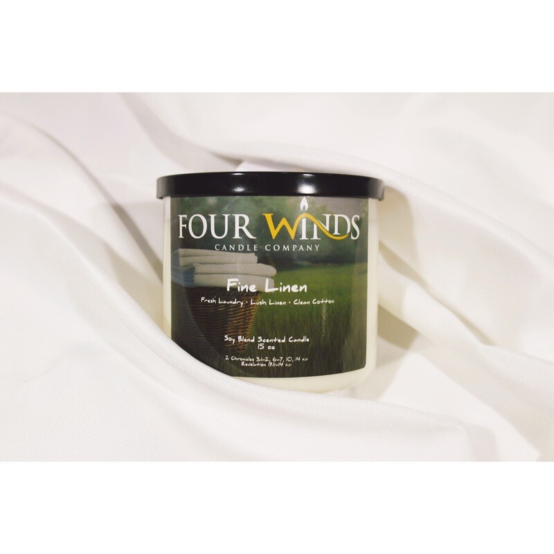 Fine Linen 3-Wick Candle