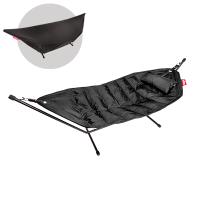 Fatboy Headdemock Deluxe incl. Pillow Amaca, DeLuxe, Nero