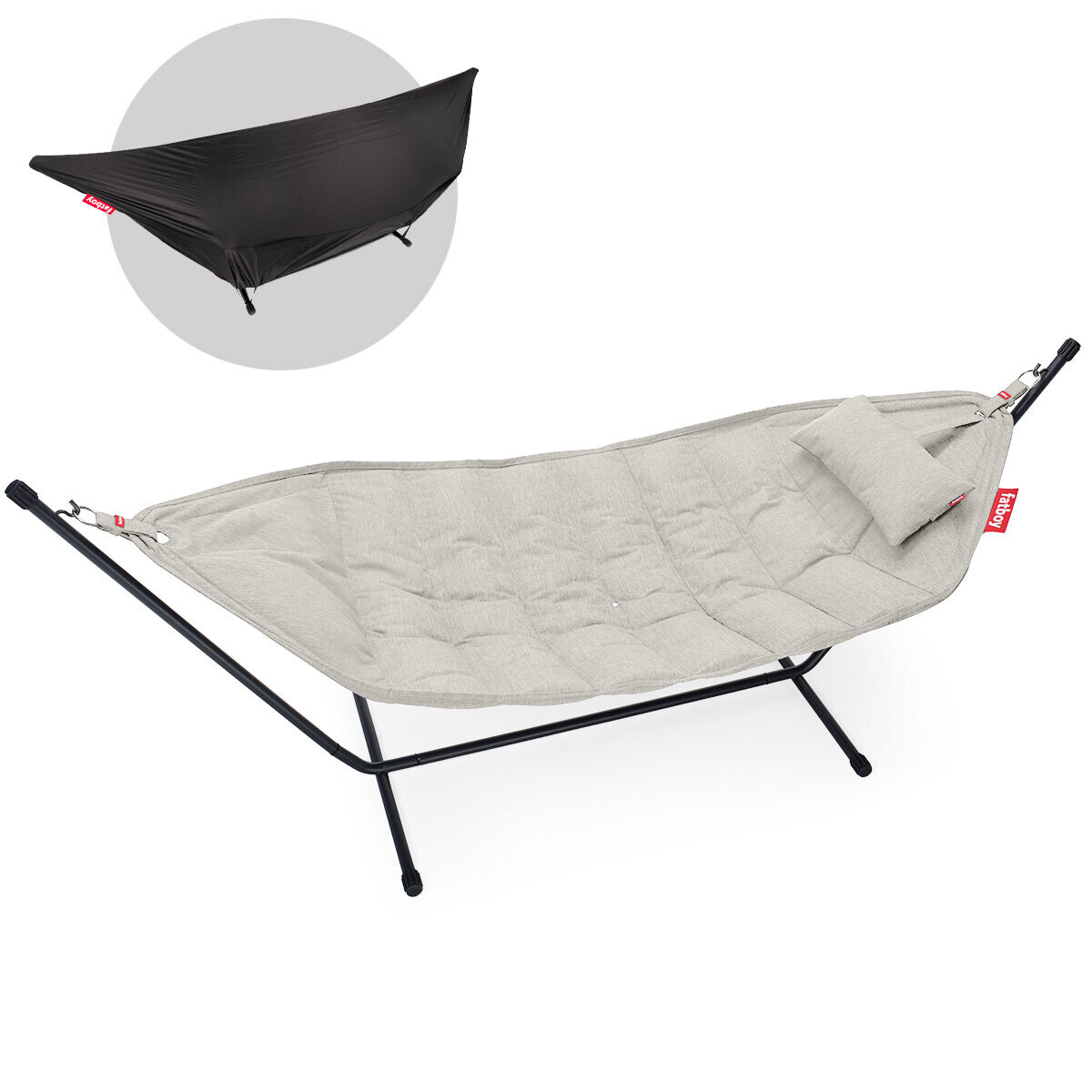 Fatboy Headdemock Superb Deluxe incl. Pillow, Struttura / Telaio Black, Mist