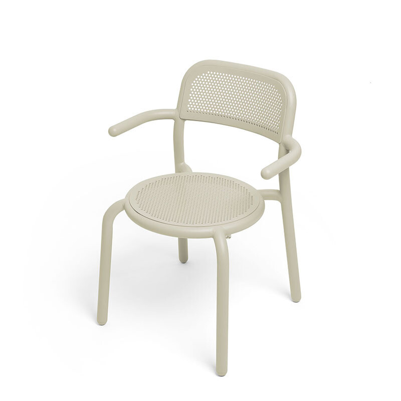 Fatboy Toní Armchair Sedia da bistrot con braccioli, Desert