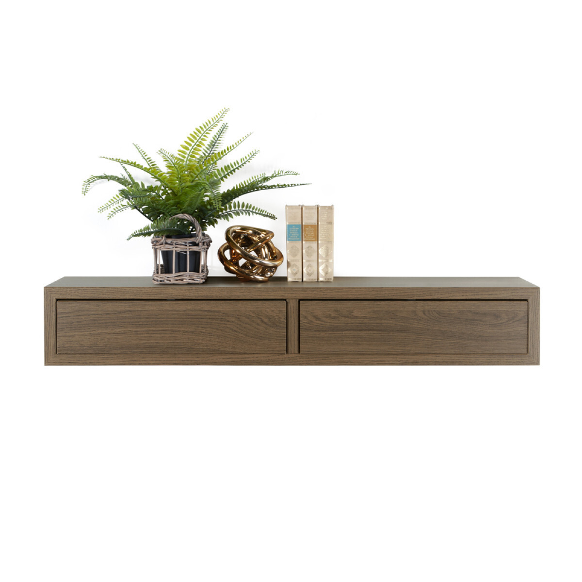 Modularredo DOMINO Maxi Rovere Tabacco | mensola con cassetto