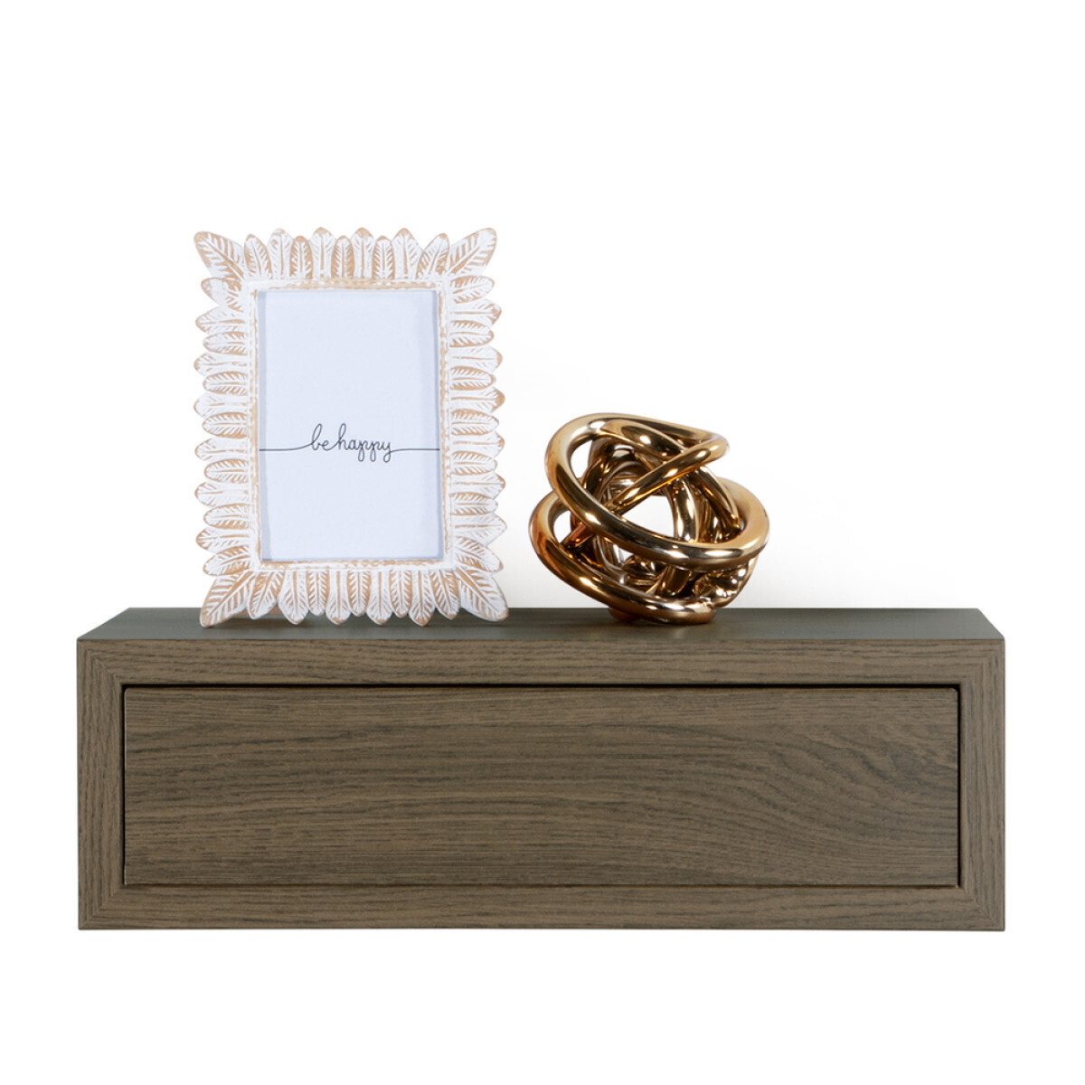 Modularredo LEGO Maxi Rovere Tabacco | mensola con cassetto