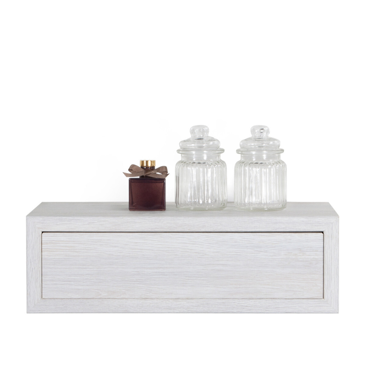 Modularredo LEGO Maxi Rovere Sbiancato | mensola con cassetto