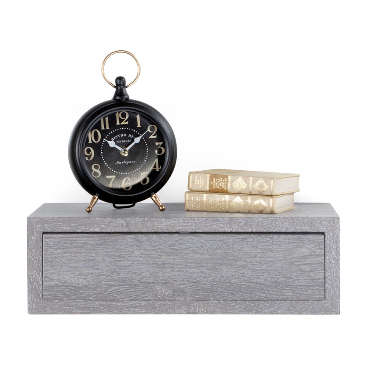 Modularredo LEGO Maxi Rovere Grigio | mensola con cassetto