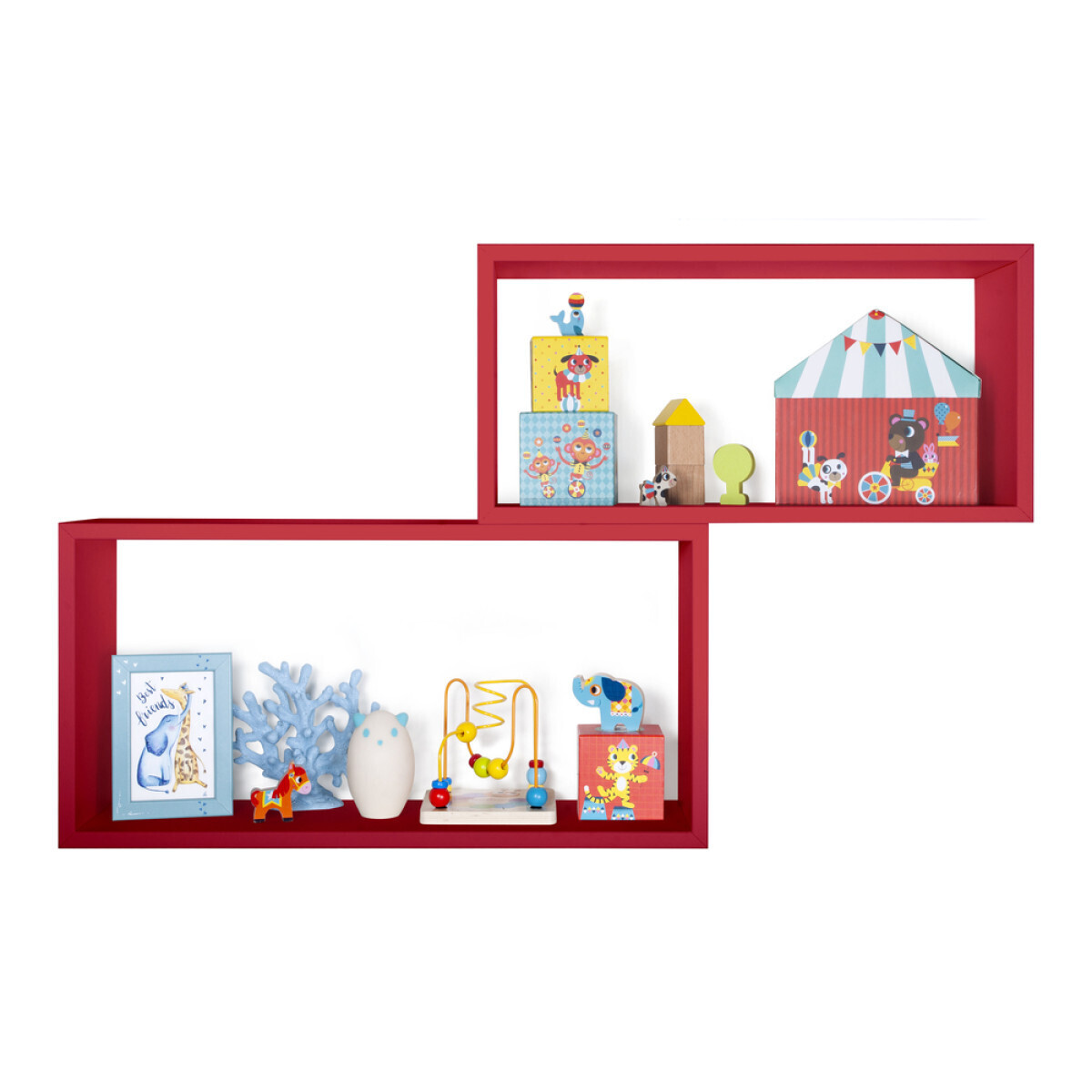 Modularredo BISLUNGO Rosso | mensola