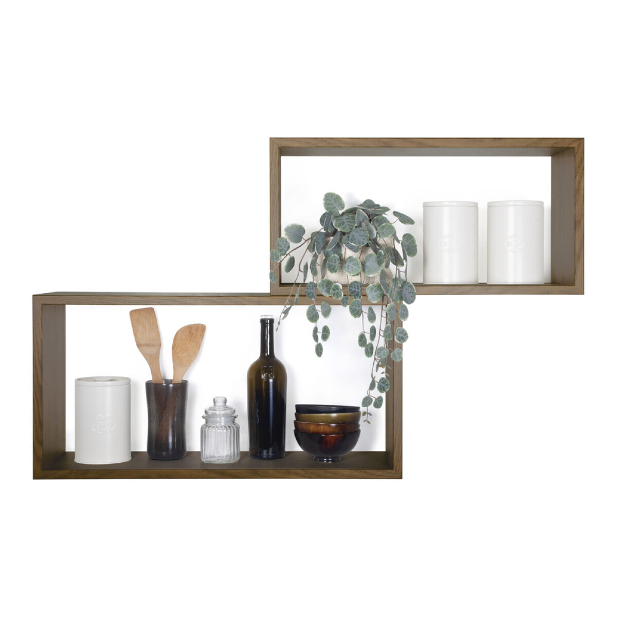 Modularredo BISLUNGO Rovere Tabacco | mensola