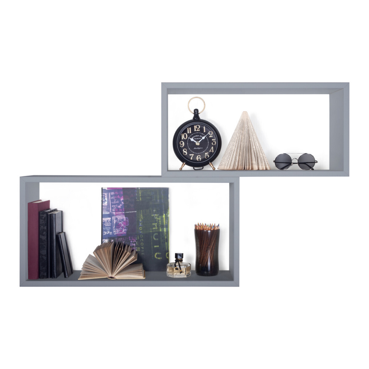 Modularredo BISLUNGO Grigio | mensola