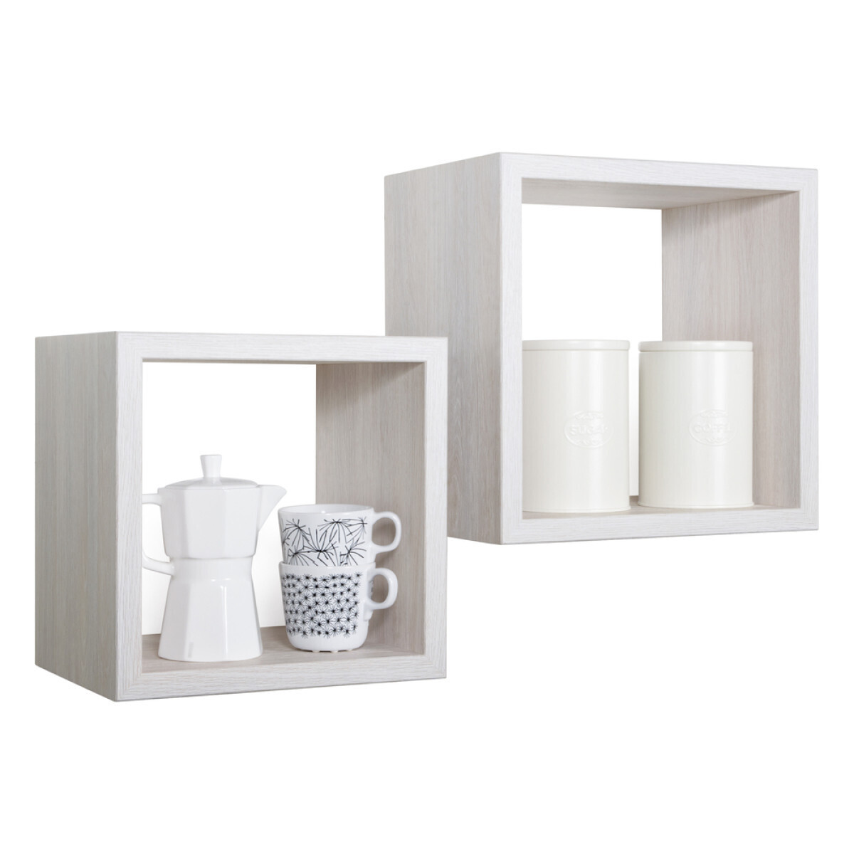 Modularredo Q-Bis Maxi Rovere Sbiancato | mensola