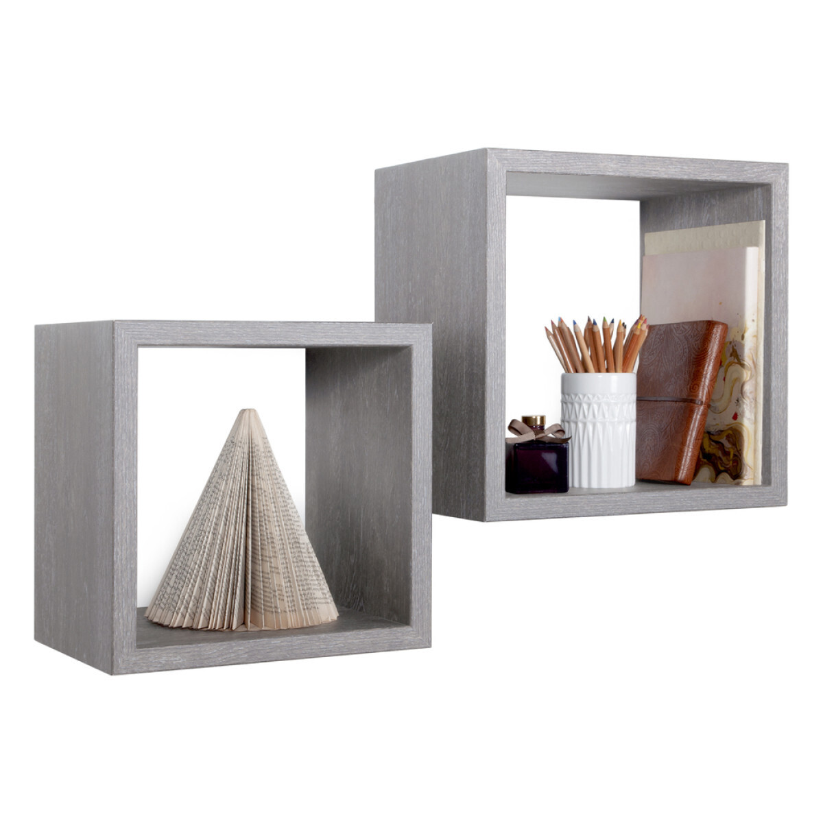 Modularredo Q-Bis Maxi Rovere Grigio | mensola