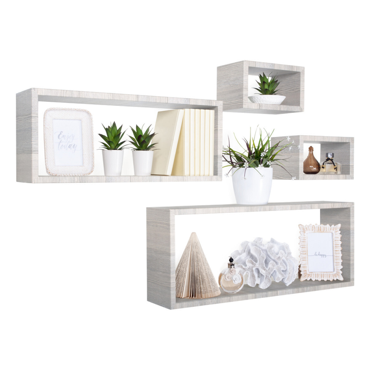 Modularredo MERLINO Rovere Grigio | set mensole