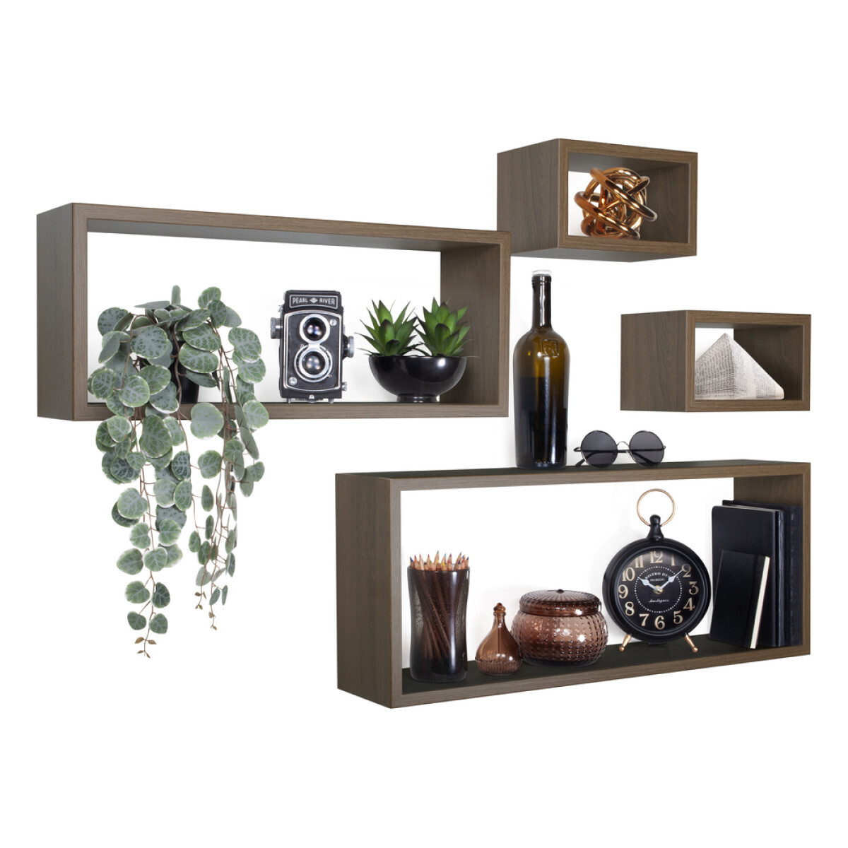 Modularredo MERLINO Rovere Tabacco | set mensole