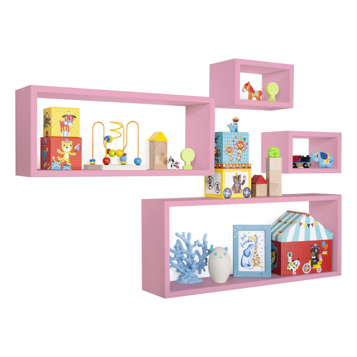Modularredo MERLINO Rosa Blush | set mensole