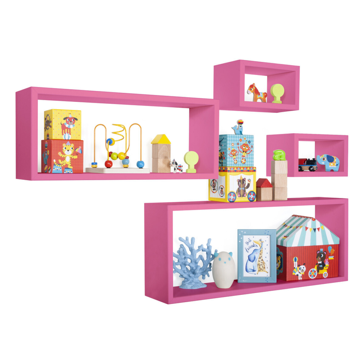 Modularredo MERLINO Fuxia | set mensole