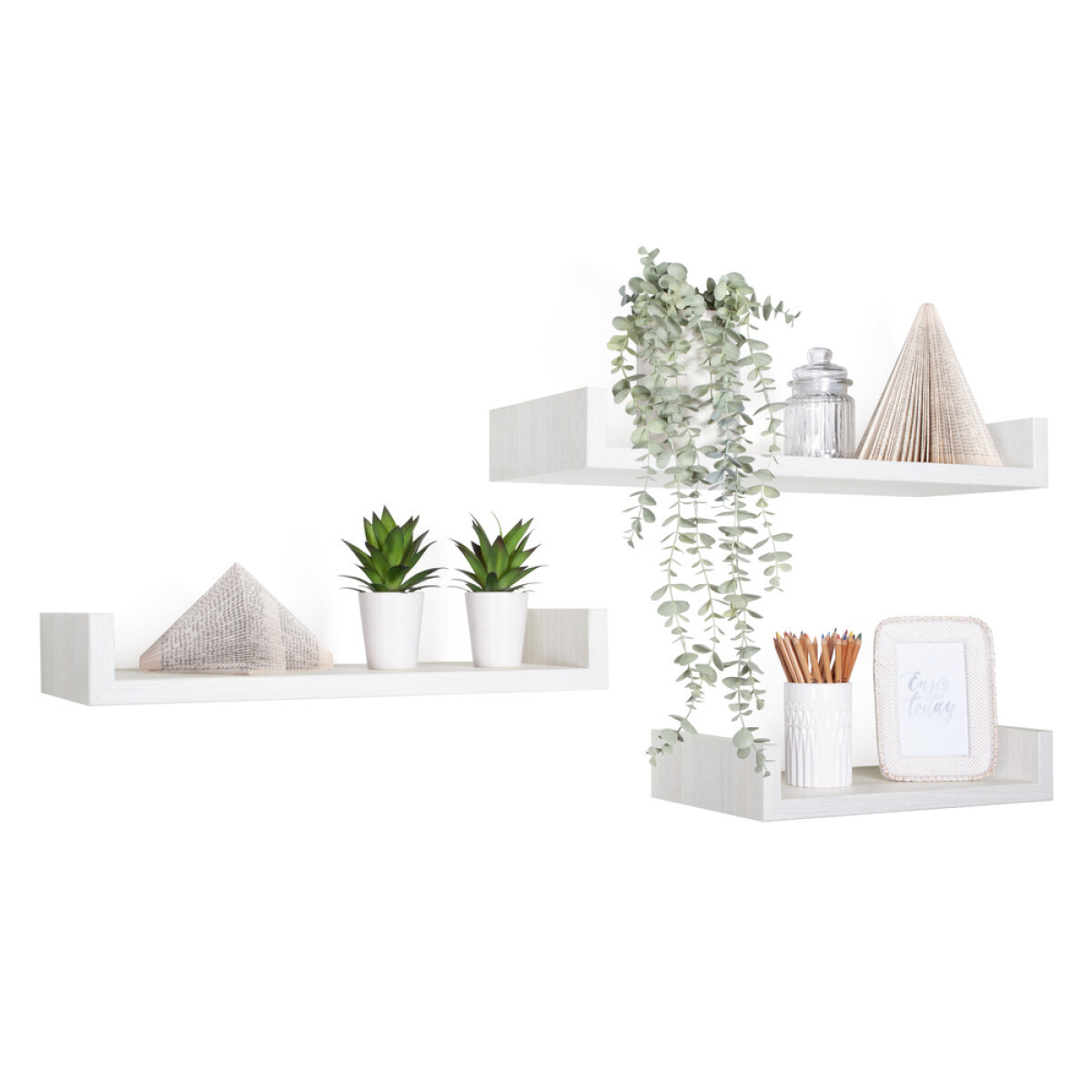 Modularredo CALAMITA MAXI Rovere Sbiancato | set mensole