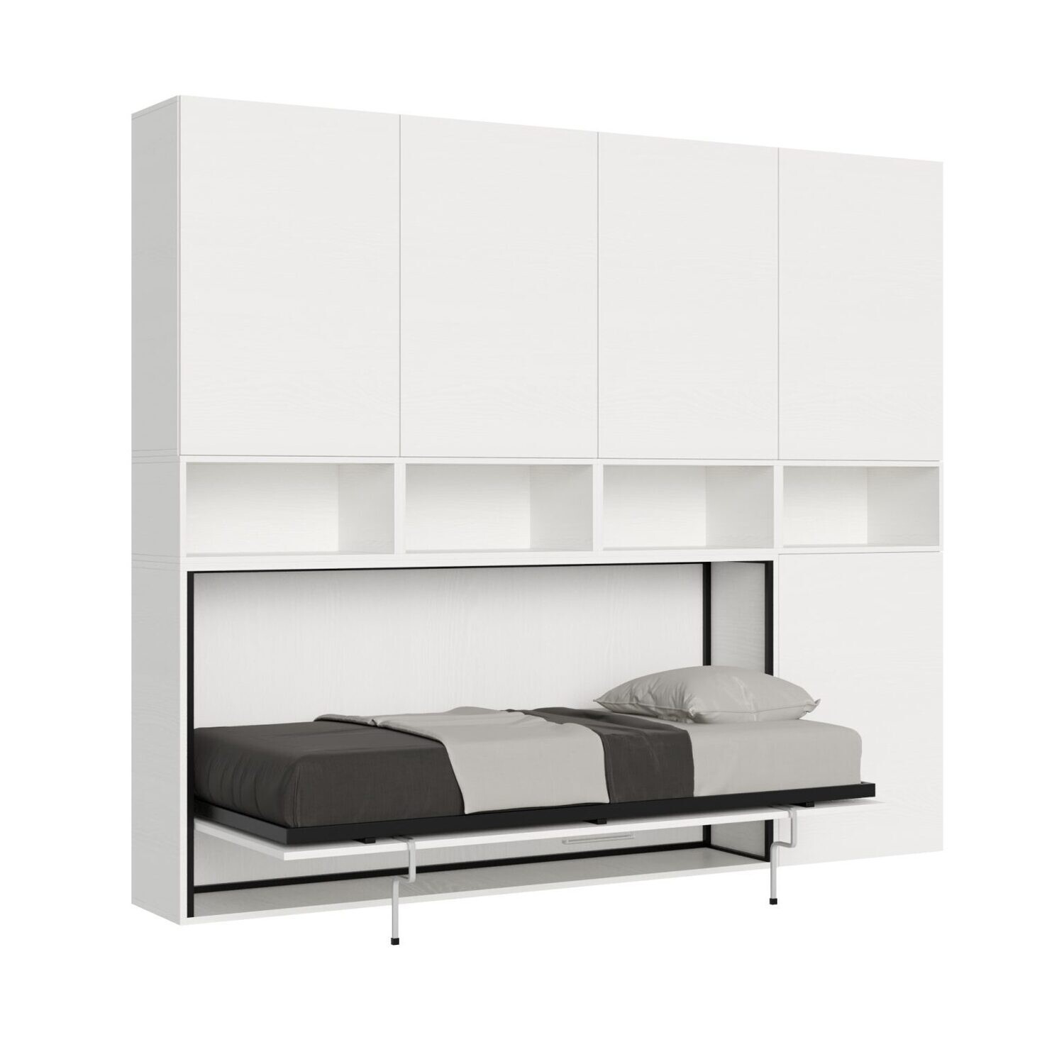 Itamoby KANDO C | letto singolo a scomparsa con mobili